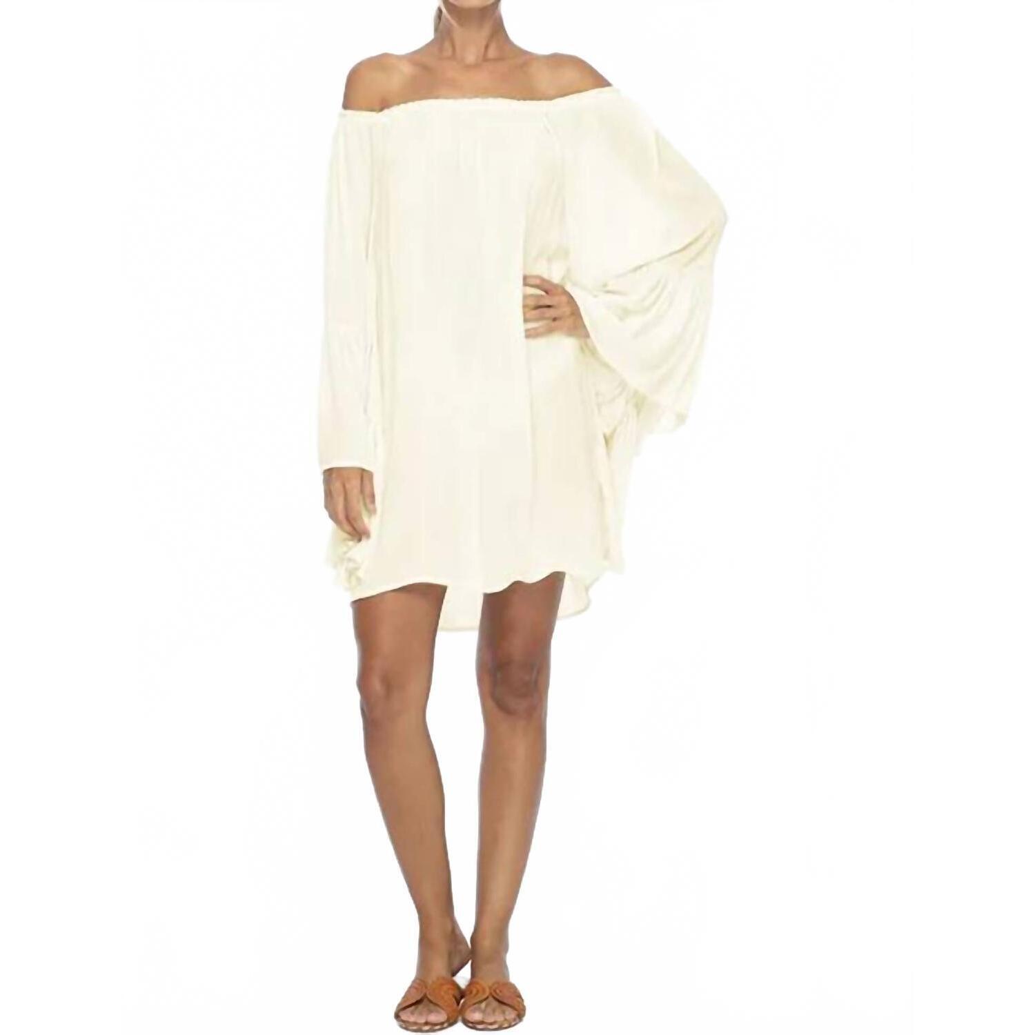 New Indah Kamani Ruffle Mini Dress In Opal